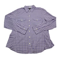 Banana Republic Shirt Mens XL Purple Plaid  Button Up Dress Long Sleeve  - £19.56 GBP