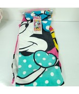 Towel Bath Beach Pool Cotton 28&quot;x58&quot; Disney Minnie Summer Pink Blue NEW - $461.16 MXN