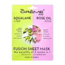 The Crme Shop Rose &amp; Squalane Fusion Sheet Mask, Korean Sheet Mask, Rose... - £19.17 GBP