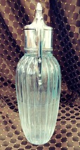 Silver Plated Italian Ribbed Glass Water Pitcher/Decanter image 3