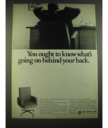 1968 Art Metal Knoll 900 Chairs Ad - You ought to know what&#39;s going on b... - £14.55 GBP
