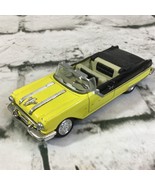 New Ray 1955 Pontiac Star Chief Diecast Convertible Car Yellow Black 1:4... - $11.88