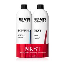 Keratin Complex NKST Natural Keratin Smoothing Treatment Kit KC Primer Shampoo - £310.79 GBP