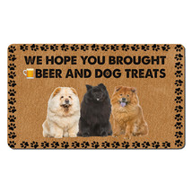 Funny Chow Chow Dogs Outdoor Doormat Beer And Dog Treats Mat Gift For Do... - £31.54 GBP