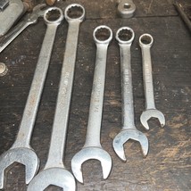 Lot Of 5 Vintage Upland Forge Combination Wrenches - $28.99