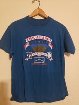 San Antonio Texas T Shirt Men Medium Adult Blue The Alamo Vintage 80s US... - £9.95 GBP