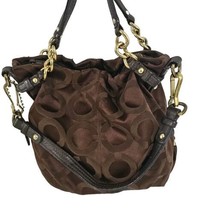 Coach Signature Hobo Shoulder Bag Purse Brown G1173-14147M Pre-Owned - $39.55