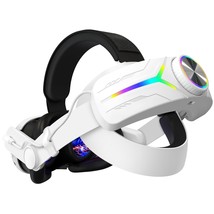 Rgb Comfort Battery Head Strap 8000Mah Compatible With Meta Quest 3 Acce... - £72.33 GBP