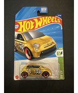 Hot Wheels Gold FIAT 500e Hw Ev Gold 3/10 33/250 New On Card - $5.25