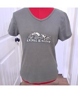Vintage Walt Disney World Animal Kingdom shirt sz XL olive green ribbed ... - $58.78 CAD