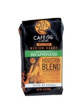 Houston blend whole bean coffee. Cafe ole. decaf medium blend. 12oz. ( 3... - £42.80 GBP