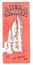 Natural Chimneys Brochure Mt Solon Virginia Nature's Unique Creation - $9.90