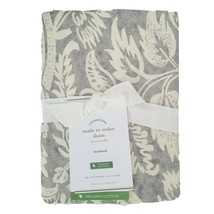 Pottery Barn Alessandra Organic Cotton Percale Standard Sham Gray Grey NEW - £30.06 GBP