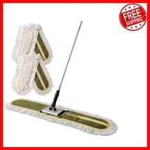 Green 36&quot; Heavy Duty Floor Duster with 360-Degree Rotation and Extendabl... - $55.28