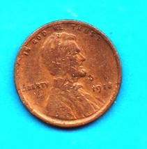 1918 Lincoln Wheat Penny- Circulated - Moderate Wear - £0.35 GBP