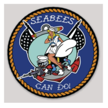 4&quot; Navy Seabees Can Do Vinyl Decal Sticker - £21.15 GBP
