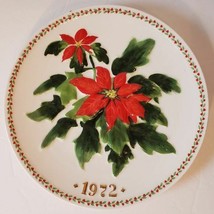 Poinsettia Crown Staffordshire First Edition Limited Collector Decorative Plate - £14.05 GBP