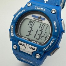 Timex Digital Quartz Watch Ironman Shock Men 200m Blue Alarm Chrono New ... - $626.62 MXN