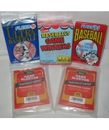 1987 Fleer Baseball's Game Winners Set + 200 Penny Sleeves & 2 Sealed 1991 Packs - $17.95