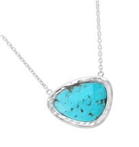 &#39;Wild World&#39; Compressed Turquoise Necklace - £378.89 GBP