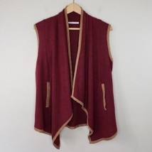 NWOT Lake Flower | Burgundy Vest with Pockets, size medium - $21.29