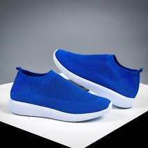 Breathable Mesh Platform Sneakers Women Comfortable Soft Sole Elastic Kn... - £20.53 GBP