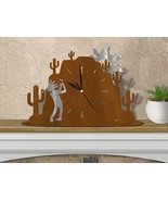 16.5in W Southwest Theme Desert Mountain Shelf - Mantel Clock - Kokopell... - $104.00