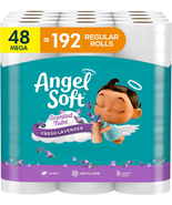 Toilet Paper with Fresh Lavender Scented Tube, 48 Mega Rolls = 192 Regul... - €38,82 EUR