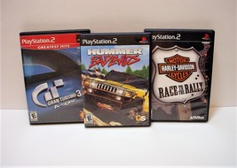 Hummer Badlands GRAN TURISMO 3 Harley Davidson Race Rally Sony Playstation 2 Lot - £7.98 GBP