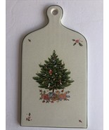 Christmas Tree Ceramic Trivet Cutting Board Vintage Hanging Decor 6 x 12... - $451.42 MXN