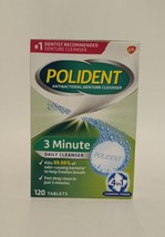 Polident  Antibacterial Denture Cleanser Overnight Whitening, 120 Tablets - £8.57 GBP
