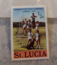 st lucia 1/2 cent stamp 1977 - £3.96 GBP