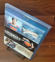Superman, Superman II &amp; Superman Returns Triple Feature (Blu-ray) NEW-Free S&amp;H - £12.64 GBP