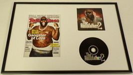 Rick Ross Framed 12x18 Rolling Stone Cover &amp; Rossfather 2 CD Display - £54.43 GBP