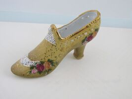 Vintage KPM Hand Painted Porcelain Ceramic Antique Victorian Shoe - $20.00