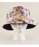 Bucket Hat Butterfly Reversible Unisex 22.5&quot; S/M - £12.58 GBP