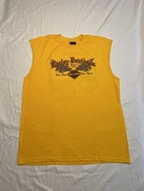 Harley Davidson Live Hard Ride Hard Chattahoochie Yellow Tank Top XL Arm... - £13.76 GBP