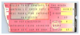 Neil Young International Harvesters Ticket Stub September 9 1984 New York City - £27.05 GBP