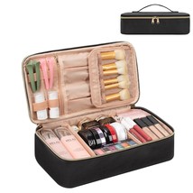 Makeup Bag Travel Make Up Train Case Large Capacity Cosmetic Organizer Bags with - £28.73 GBP