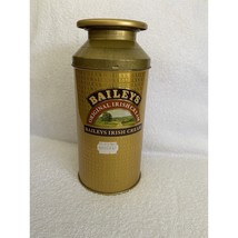 Baileys Irish Cream 10&quot; Gold Metal Milk Tin Can W/Paper Filter 750 ML Ir... - $10.84