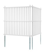 48&quot; W x 48&quot; H Vinyl Privacy Fence Panels, Air Conditioner Fence, Outdoor... - $101.56