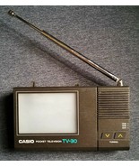 1986 Casio 3&quot; Vintage Analog LCD Pocket Television Black &amp; White TV-30 -... - £31.46 GBP