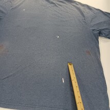 Carhartt K87 Loose Men's Blue Cotton Blend Short Sleeve Distressed T-Shirt 2XL image 6