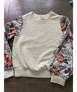PORRIDGE CLOTHING By Anthropologie  Textured Sweatshirt Floral S Multicolor - €42,10 EUR