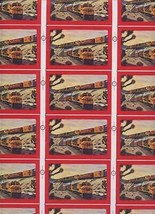 Uncut Sheet Santa Fe Railroad Playing Cards Trains Passing Scenic West D... - £59.19 GBP