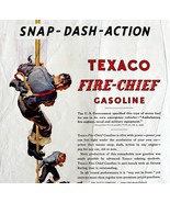 Texaco Fire Chief Gasoline 1932 Advertisement Lithograph Gas And Oil DWCC5 - $68.37 CAD