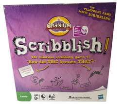 Cranium SCRIBBLISH Board Game Hasbro ~ New Sealed 4-6 Players Agrees 8+ ... - £17.37 GBP