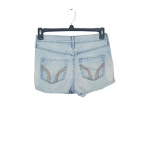 Hollister Shorts 7/28 Womens Short Short High Rise Cuffed Light Wash Den... - £14.70 GBP