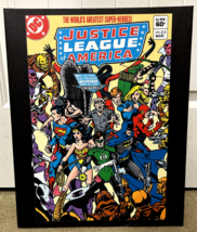 George Perez Collection Displayed in Perez&#39;s Studio ~ JLA #212 Art Print Batman+ - £52.94 GBP