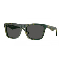 BURBERRY BE4434 412587 Check Green/Dark Grey 57-20-145 Sunglasses New Au... - £124.17 GBP